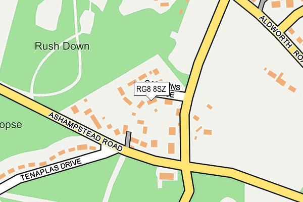 RG8 8SZ map - OS OpenMap – Local (Ordnance Survey)