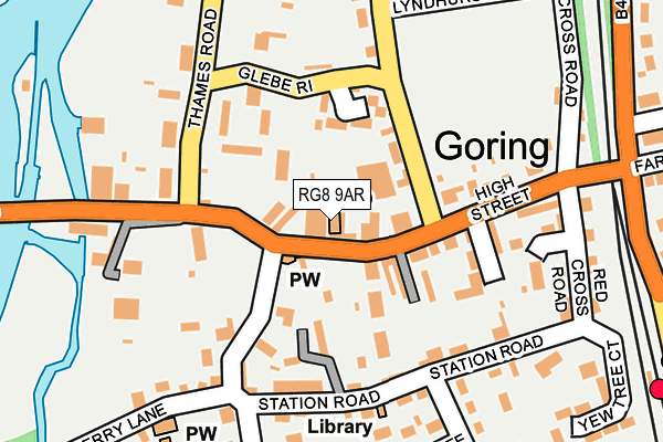 RG8 9AR map - OS OpenMap – Local (Ordnance Survey)