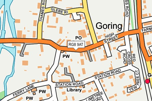 RG8 9AT map - OS OpenMap – Local (Ordnance Survey)