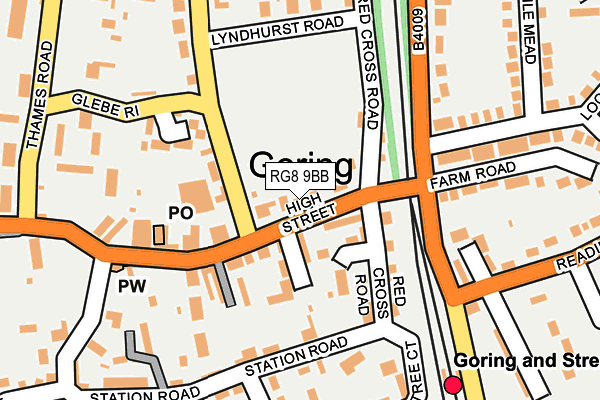 RG8 9BB map - OS OpenMap – Local (Ordnance Survey)
