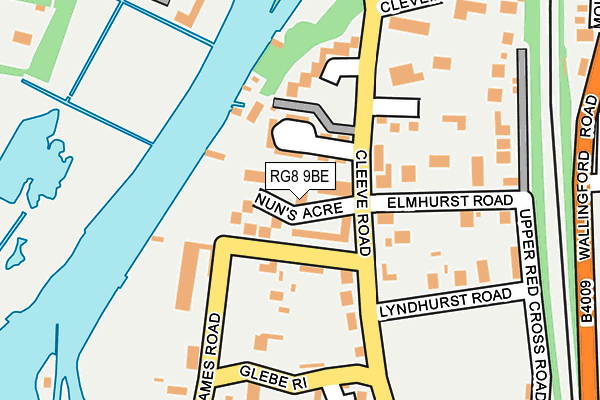 RG8 9BE map - OS OpenMap – Local (Ordnance Survey)
