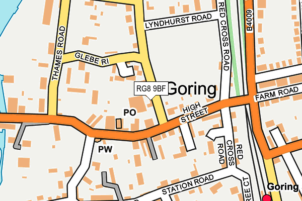 RG8 9BF map - OS OpenMap – Local (Ordnance Survey)