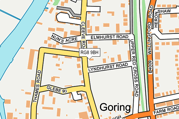 RG8 9BH map - OS OpenMap – Local (Ordnance Survey)