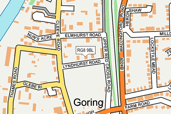 RG8 9BL map - OS OpenMap – Local (Ordnance Survey)