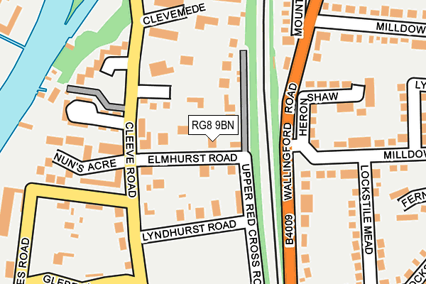 RG8 9BN map - OS OpenMap – Local (Ordnance Survey)