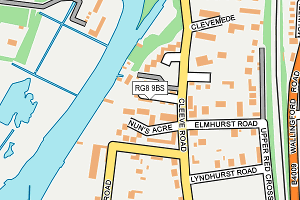 RG8 9BS map - OS OpenMap – Local (Ordnance Survey)