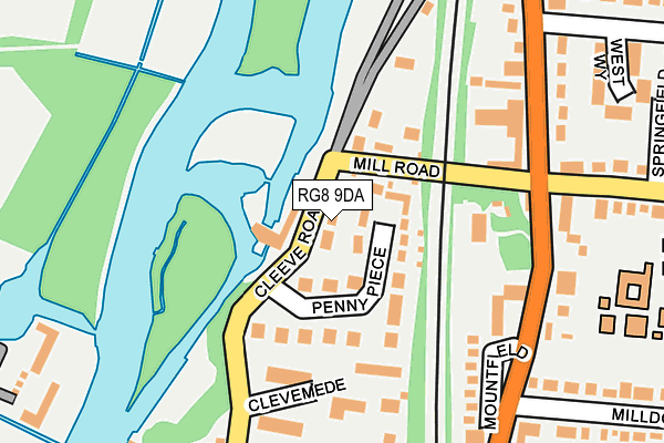 RG8 9DA map - OS OpenMap – Local (Ordnance Survey)