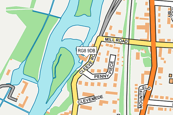 RG8 9DB map - OS OpenMap – Local (Ordnance Survey)
