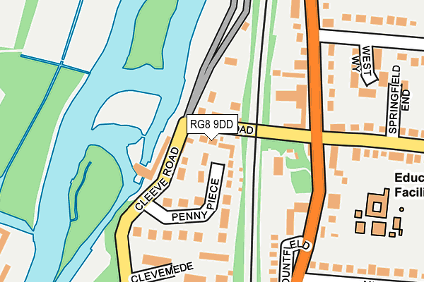 RG8 9DD map - OS OpenMap – Local (Ordnance Survey)