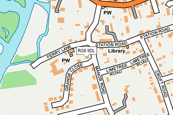 RG8 9DL map - OS OpenMap – Local (Ordnance Survey)