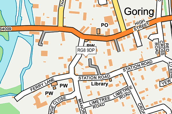 RG8 9DP map - OS OpenMap – Local (Ordnance Survey)