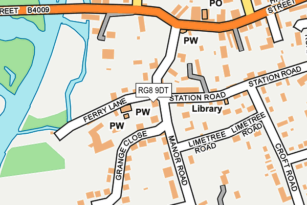 RG8 9DT map - OS OpenMap – Local (Ordnance Survey)