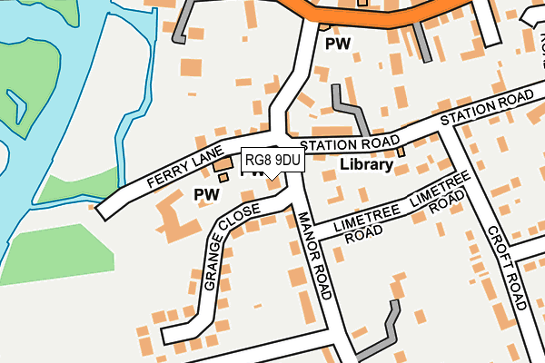 RG8 9DU map - OS OpenMap – Local (Ordnance Survey)