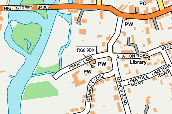 RG8 9DX map - OS OpenMap – Local (Ordnance Survey)