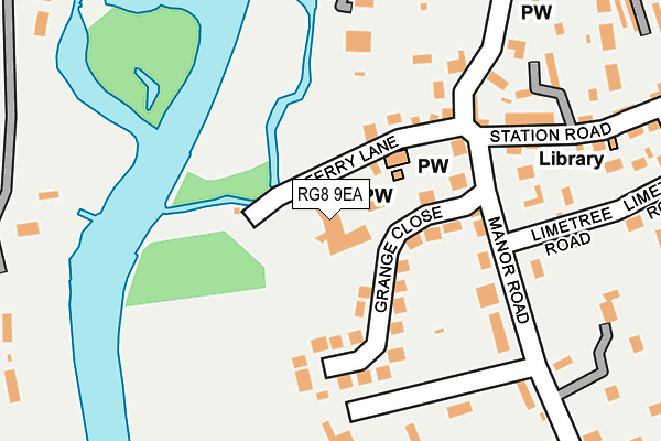 RG8 9EA map - OS OpenMap – Local (Ordnance Survey)