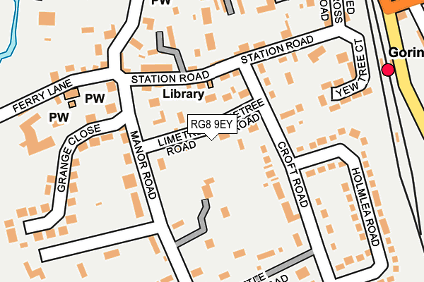 RG8 9EY map - OS OpenMap – Local (Ordnance Survey)