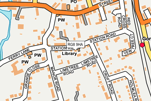 RG8 9HA map - OS OpenMap – Local (Ordnance Survey)