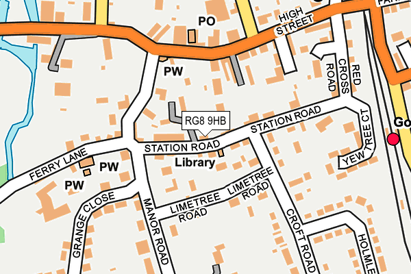 RG8 9HB map - OS OpenMap – Local (Ordnance Survey)