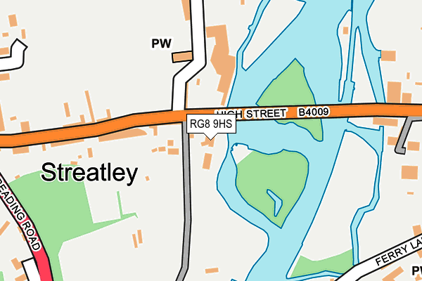 RG8 9HS map - OS OpenMap – Local (Ordnance Survey)