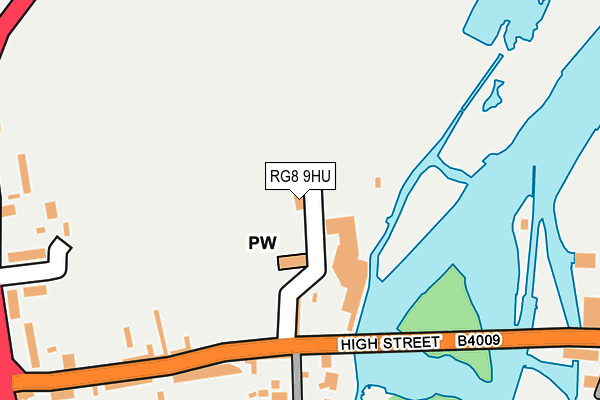 RG8 9HU map - OS OpenMap – Local (Ordnance Survey)