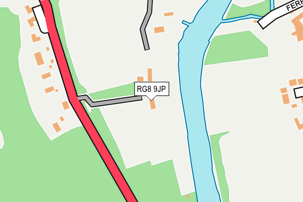 RG8 9JP map - OS OpenMap – Local (Ordnance Survey)