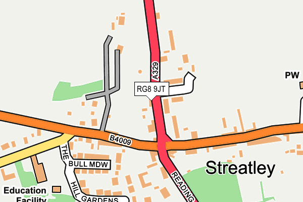 RG8 9JT map - OS OpenMap – Local (Ordnance Survey)