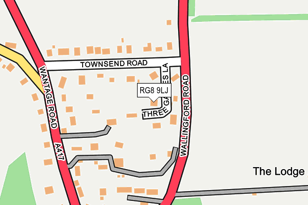 RG8 9LJ map - OS OpenMap – Local (Ordnance Survey)