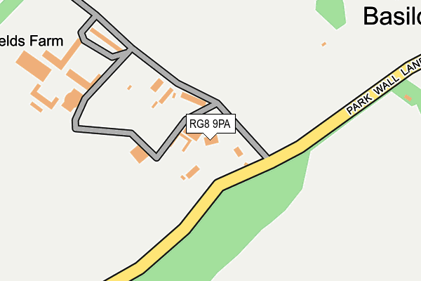RG8 9PA map - OS OpenMap – Local (Ordnance Survey)