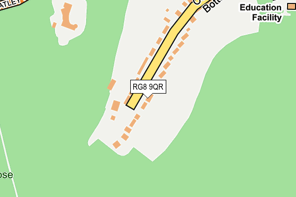 RG8 9QR map - OS OpenMap – Local (Ordnance Survey)