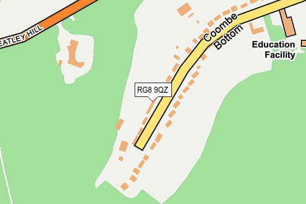 RG8 9QZ map - OS OpenMap – Local (Ordnance Survey)