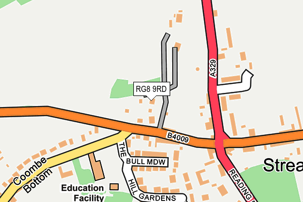 RG8 9RD map - OS OpenMap – Local (Ordnance Survey)