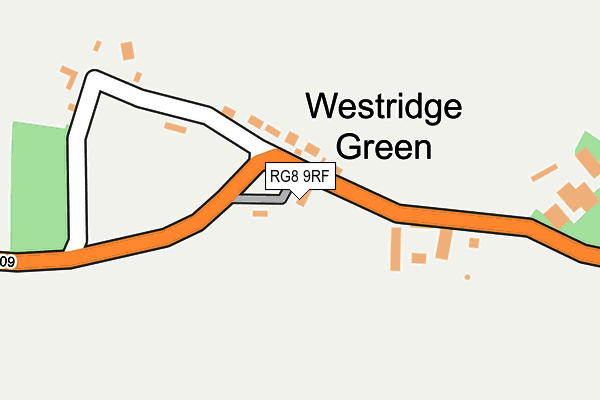 RG8 9RF map - OS OpenMap – Local (Ordnance Survey)