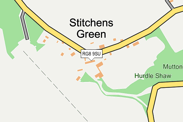 RG8 9SU map - OS OpenMap – Local (Ordnance Survey)