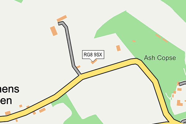 RG8 9SX map - OS OpenMap – Local (Ordnance Survey)