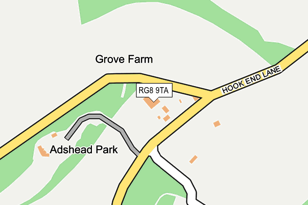 RG8 9TA map - OS OpenMap – Local (Ordnance Survey)