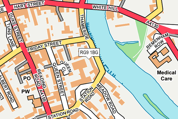 RG9 1BG map - OS OpenMap – Local (Ordnance Survey)