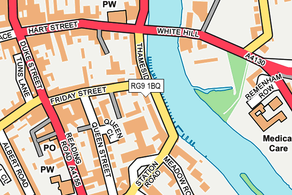 RG9 1BQ map - OS OpenMap – Local (Ordnance Survey)