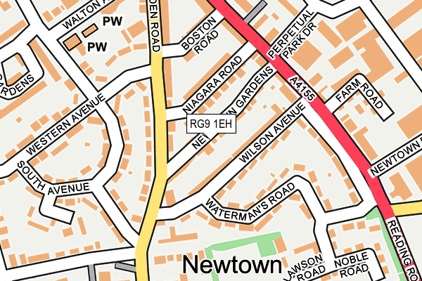 RG9 1EH map - OS OpenMap – Local (Ordnance Survey)