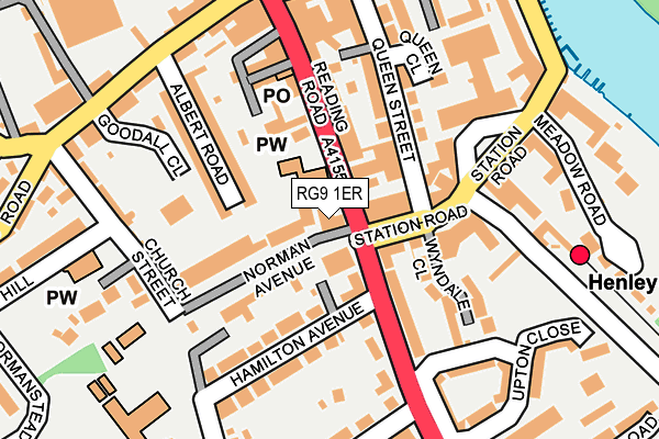 RG9 1ER map - OS OpenMap – Local (Ordnance Survey)