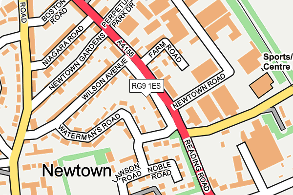 RG9 1ES map - OS OpenMap – Local (Ordnance Survey)