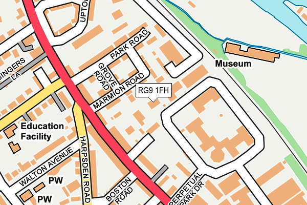 RG9 1FH map - OS OpenMap – Local (Ordnance Survey)