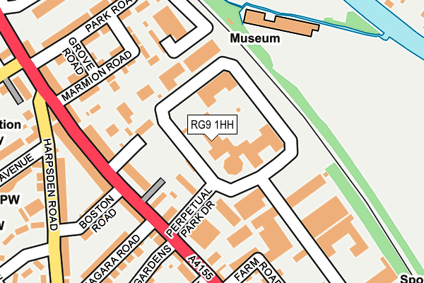 RG9 1HH map - OS OpenMap – Local (Ordnance Survey)