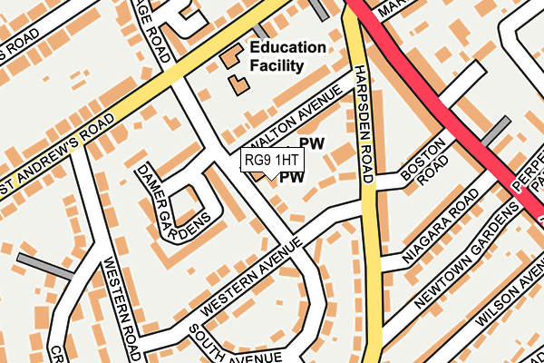 RG9 1HT map - OS OpenMap – Local (Ordnance Survey)