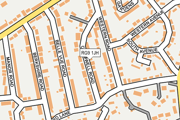 RG9 1JH map - OS OpenMap – Local (Ordnance Survey)