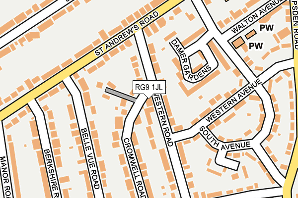 RG9 1JL map - OS OpenMap – Local (Ordnance Survey)