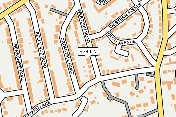 RG9 1JN map - OS OpenMap – Local (Ordnance Survey)