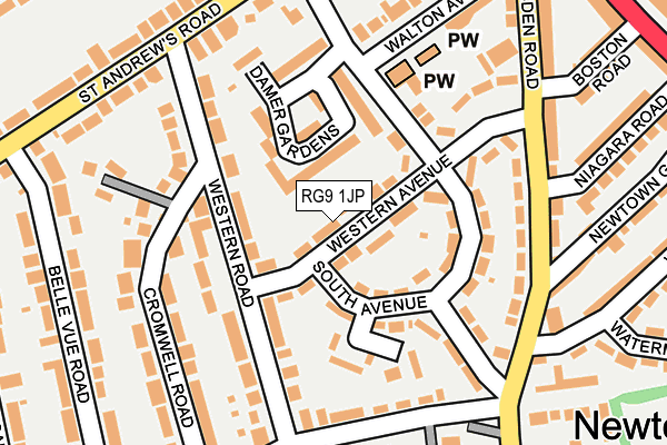 RG9 1JP map - OS OpenMap – Local (Ordnance Survey)