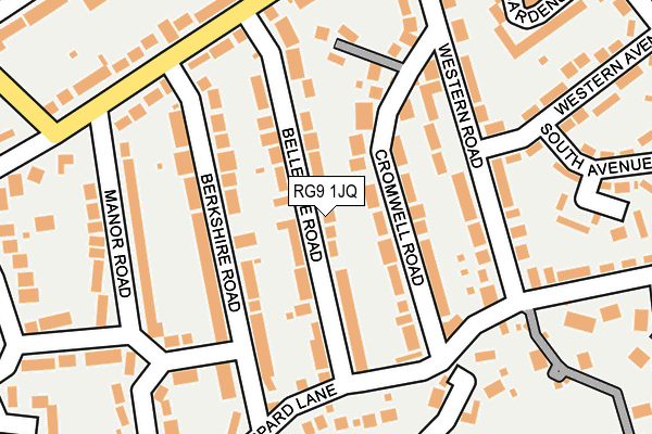 RG9 1JQ map - OS OpenMap – Local (Ordnance Survey)