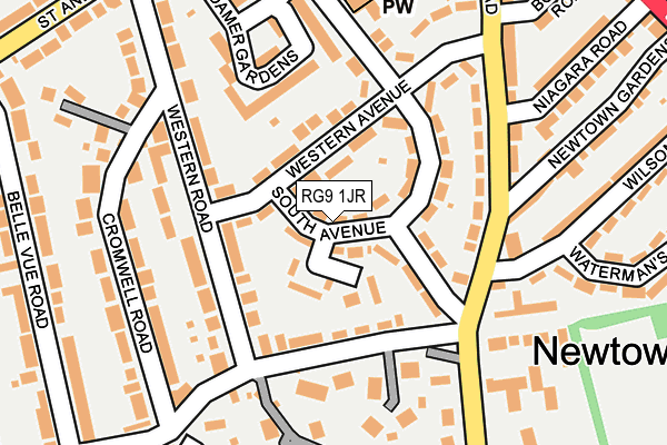 RG9 1JR map - OS OpenMap – Local (Ordnance Survey)