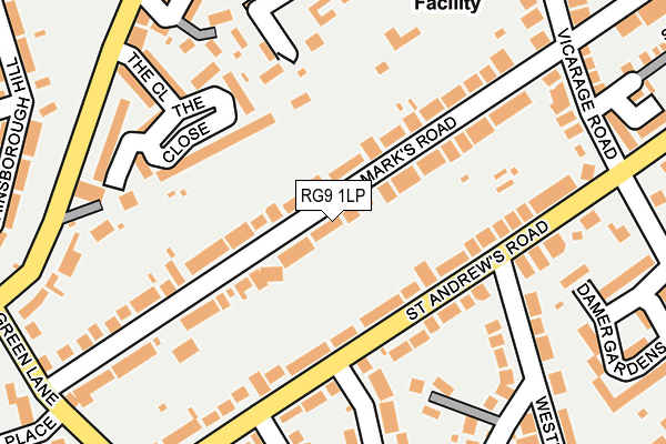 RG9 1LP map - OS OpenMap – Local (Ordnance Survey)